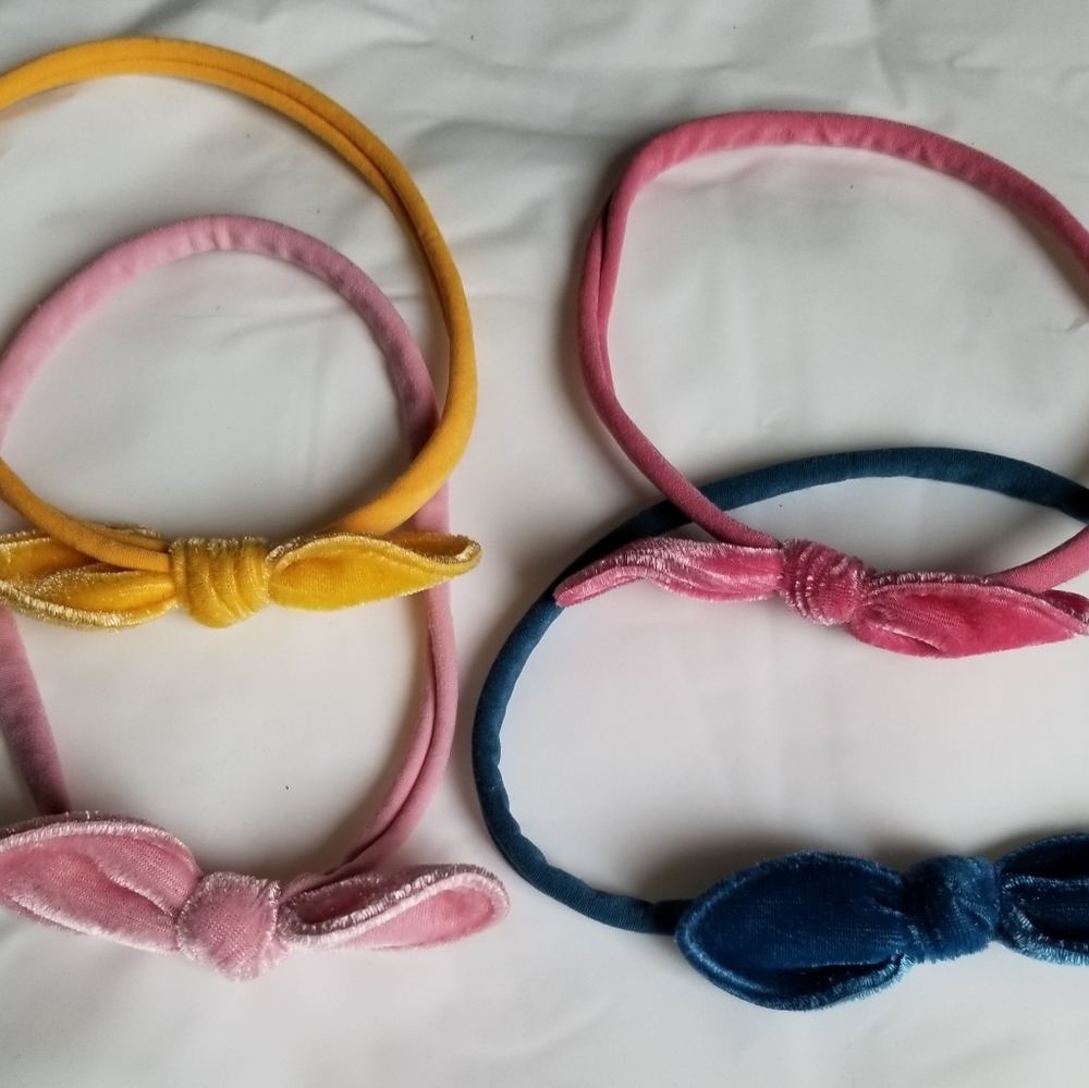 Baby girl velvet hair bows
